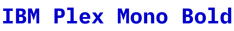 IBM Plex Mono Bold fonte